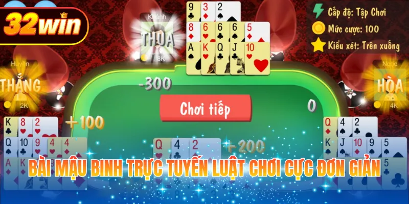 Bài mậu binh trực tuyến luật chơi cực đơn giản